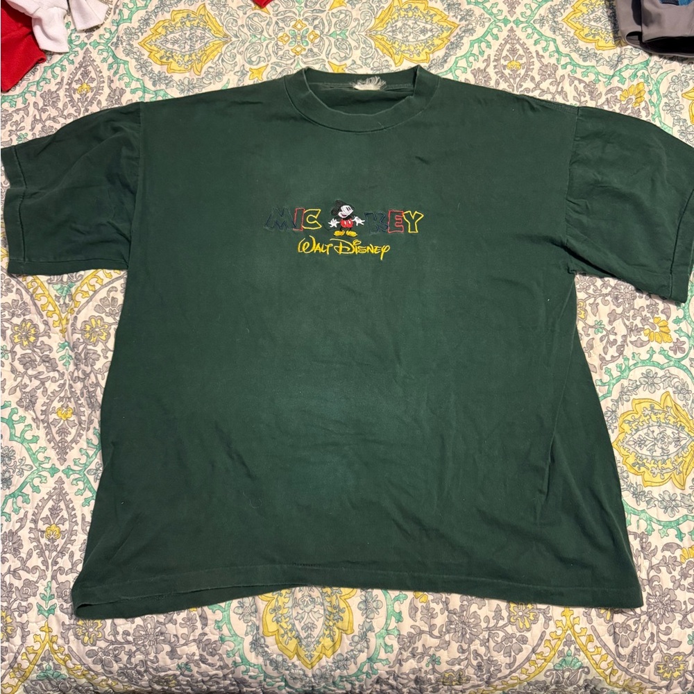 Walt Disney Mickey Mouse Graphic Tee - Forest Green